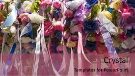  Presentation with hinduism - Cool new presentation theme with wedding garlands of flowers backdrop and a violet colored foreground