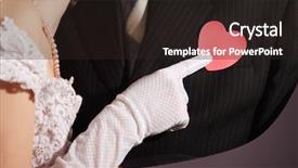  Presentation with clouds in heart shape - Amazing slides having wedding hearts - bride give heart shape backdrop and a wine colored foreground