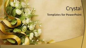  Presentation with greeting card - PPT theme having wedding invitation - vintage greeting card valentine background background and a lemonade colored foreground