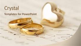  Presentation with wedding invitation - Slide deck enhanced with wedding invitation background background and a lemonade colored foreground