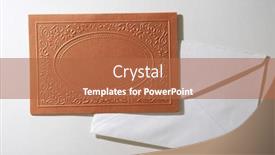  Presentation with wedding invitation - Beautiful slides featuring wedding-invitation-envelope-for-mailing backdrop and a coral colored foreground