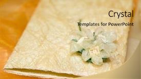  Presentation with wedding invitation - Theme consisting of wedding invitation made by hand background and a lemonade colored foreground