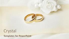  Presentation with wedding invitation - Presentation consisting of wedding-invitation-with-flowers background and a sky blue colored foreground