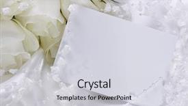  Presentation with wedding invitation - Slides featuring wedding invitation with white flowers background and a  colored foreground