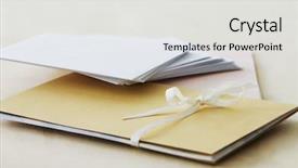  Presentation with wedding invitation - Beautiful presentation design featuring wedding invitation backdrop and a light gray colored foreground