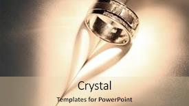  Presentation with heart book - Slides having wedding luxury diamond ring casting background and a lemonade colored foreground