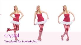  Presentation with valentine - Audience pleasing theme consisting of wedding montage - woman with bow in valentine backdrop and a  colored foreground