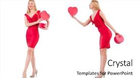  Presentation with of fireball isolated - PPT theme consisting of wedding montage - woman with giftbox isolated background and a  colored foreground