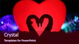  Presentation with swan ganz catheter - Presentation theme enhanced with wedding music - couple swan figure silhouette background and a  colored foreground