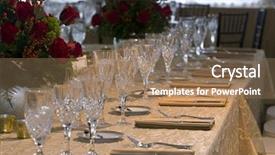  Presentation with wedding banquet table - Amazing slides having wedding reception dinner banquet party backdrop and a coral colored foreground