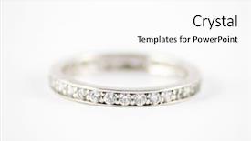  Presentation with diamonds - Cool new slide set with wedding ring band with diamonds backdrop and a white colored foreground