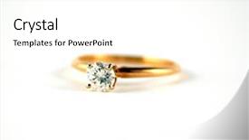 Presentation with catholic wedding - Presentation theme with wedding ring band with diamonds background and a white colored foreground