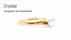  Presentation with wedding ring - Presentation featuring wedding ring band with diamonds background and a white colored foreground