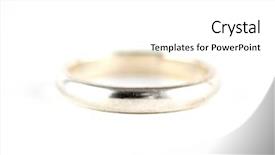  Presentation with catholic wedding - Presentation theme consisting of wedding ring band background and a white colored foreground