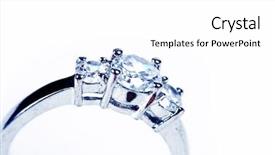  Presentation with wedding ring - Slides having wedding ring or engagement ring background and a white colored foreground