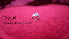  Presentation with wedding ring - Presentation theme enhanced with wedding ring wedding or engagement background and a red colored foreground