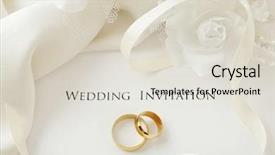  Presentation with invitation - Colorful theme enhanced with wedding rings and wedding invitation backdrop and a lemonade colored foreground