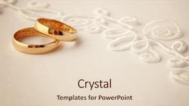  Presentation with wedding rings - Audience pleasing presentation theme consisting of wedding rings and wedding invitation backdrop and a lemonade colored foreground