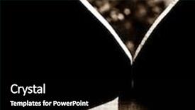  Presentation with wedding rings - Presentation design featuring heart shaped reflection on wooden background and a black colored foreground