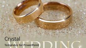  Presentation with wedding rings - Colorful presentation design enhanced with wedding rings on bright background backdrop and a mint green colored foreground