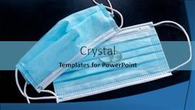  Presentation with wedding rings - Presentation design with wedding-rings-with-surgical-mask background and a light blue colored foreground