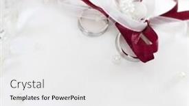  Presentation with wedding rings - PPT layouts enhanced with blue square abstract watercolor paint background textures background and a light blue colored foreground