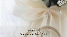  Presentation with wedding rings - PPT theme consisting of wedding rings background and a mint green colored foreground