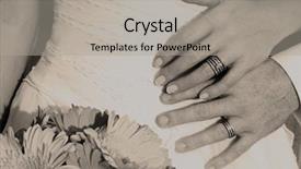  Presentation with wedding rings - Audience pleasing PPT layouts consisting of wedding-rings backdrop and a light gray colored foreground