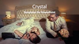  Presentation with bride - Audience pleasing PPT layouts consisting of wedding shot of bride backdrop and a tawny brown colored foreground