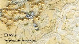  Presentation with jewelery - Amazing slide deck having wedding still life with bride's jewelery backdrop and a lemonade colored foreground