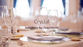  Presentation with catering - PPT layouts featuring wedding-table-decoration-catering-service background and a  colored foreground