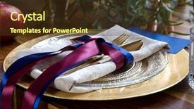  Presentation with rustic wedding - Colorful presentation design enhanced with wedding table setting in rustic backdrop and a tawny brown colored foreground