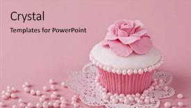  Presentation with pink wedding - Audience pleasing theme consisting of wedding vintage - cupcake with pink flowers backdrop and a lemonade colored foreground