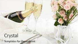  Presentation with holiday - Audience pleasing slides consisting of wedding wine - holiday background backdrop and a white colored foreground