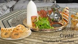  Presentation with pay - Beautiful presentation design featuring weddings or to pay condolence backdrop and a coral colored foreground