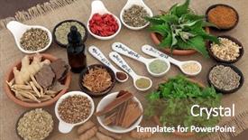  Presentation with men health - Cool new presentation theme with weed - herb and spice and health backdrop and a tawny brown colored foreground