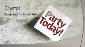  Presentation with today - Cool new presentation with party today on paper note backdrop and a light gray colored foreground