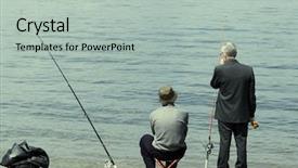  Presentation with weekend - Colorful slide set enhanced with weekend fishing special photo f x focus on the man with hat backdrop and a mint green colored foreground