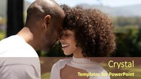  Presentation with home garden - PPT theme with weekend-fun-at-home-together background and a tawny brown colored foreground