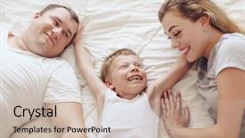  Presentation with weekend - Colorful PPT theme enhanced with weekend together lazy morning backdrop and a  colored foreground