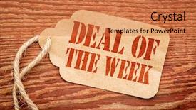  Presentation with barn wood - Slides enhanced with weeks - deal of the week sign background and a  colored foreground