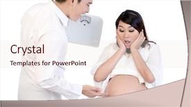  Presentation with weighing scale - PPT theme with weighing - happy man holding weigh scale background and a lemonade colored foreground