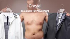  Presentation with choice - Slide deck consisting of weighing options - choice background and a coral colored foreground