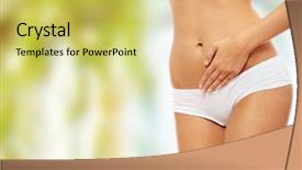  Presentation with nutrition and body - Audience pleasing PPT theme consisting of weight - beautiful female body isolated backdrop and a yellow colored foreground