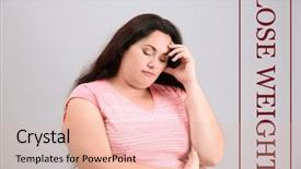  Presentation with body fat - Presentation theme featuring excess body fat wellness - motivation quote lose weight background and a lemonade colored foreground