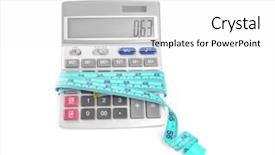  Presentation with loss - Slides with weight loss concept calculator background and a white colored foreground