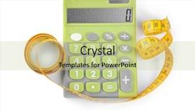  Presentation with loss - Slides having weight loss concept calculator background and a mint green colored foreground