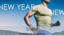  Presentation with fitness goal - Slide set consisting of weight loss concept goal achievement background and a light blue colored foreground