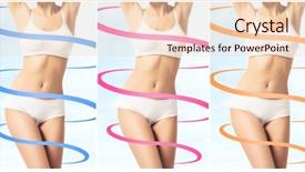  Presentation with body fat - Presentation design featuring collage of different photos of female body with drawing arrows fat lose health sport fitness nutrition weight loss diet liposuction healthy life-style concept background and a lemonade colored foreground