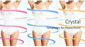  Presentation with body fat - PPT theme having collage of different photos of female body with drawing arrows fat lose health sport fitness nutrition weight loss diet liposuction healthy life-style concept background and a sky blue colored foreground
